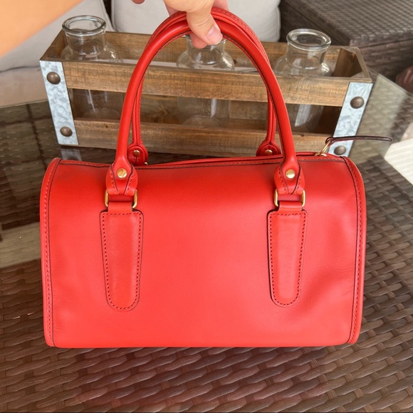 Coach Limited Edition Red Vermillion Madison Satchel #17995 - Picture 4 of 7